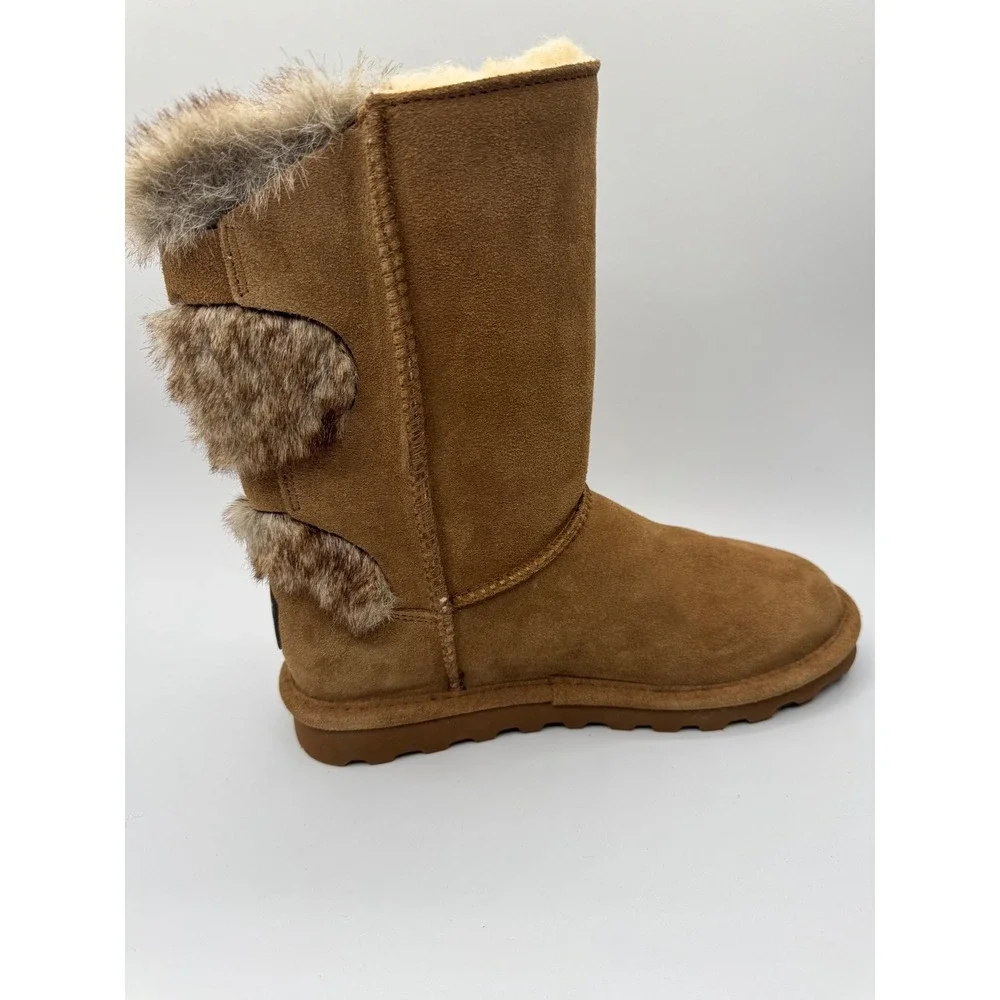 BEARPAW brown suede winter boots — women's US 7